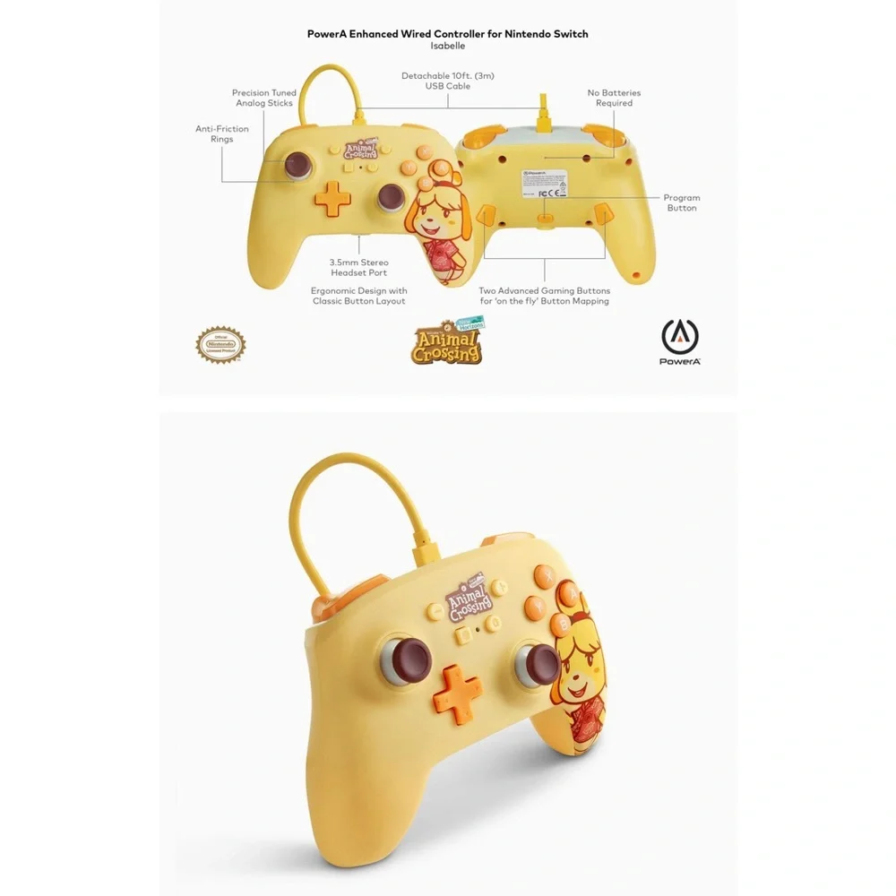 Nintendo Switch Wired Controller Animal Crossing Isabelle
